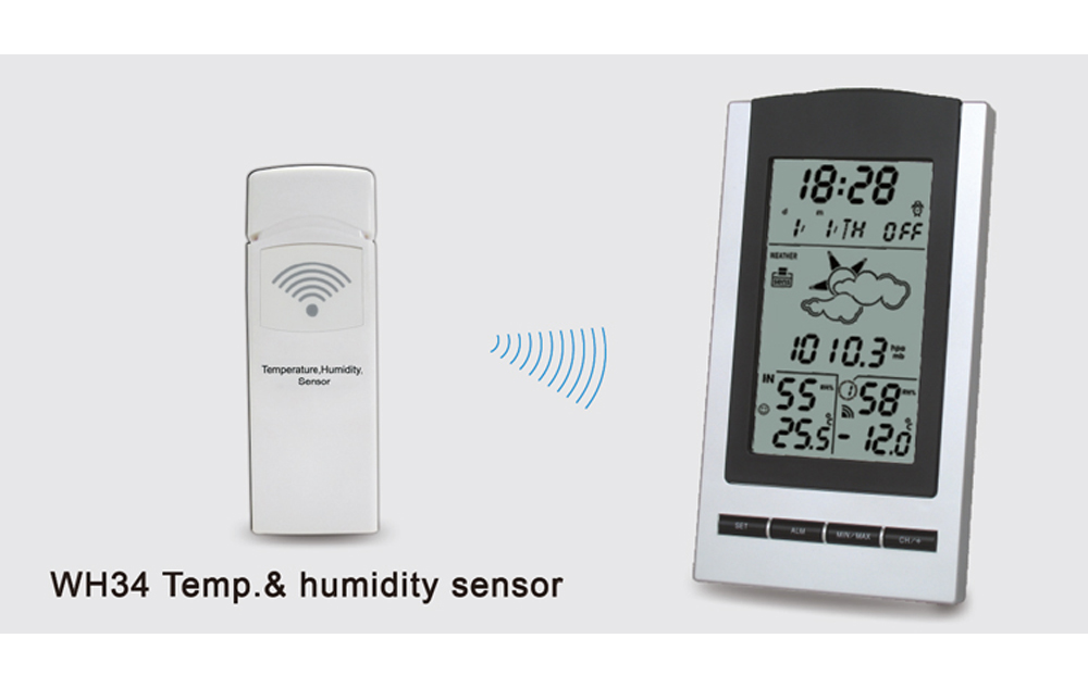 WH1175 Wireless weather station with outdoor sensor